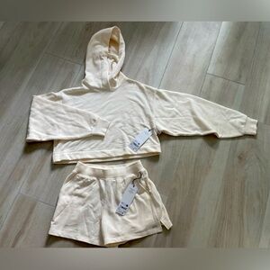 Alo Yoga Bae Hoodie & Low Key Sweat Short, Matching Set